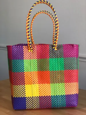 Multicolor Woven Tote
