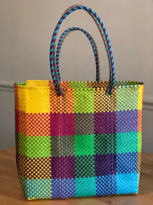Multicolor Woven Tote