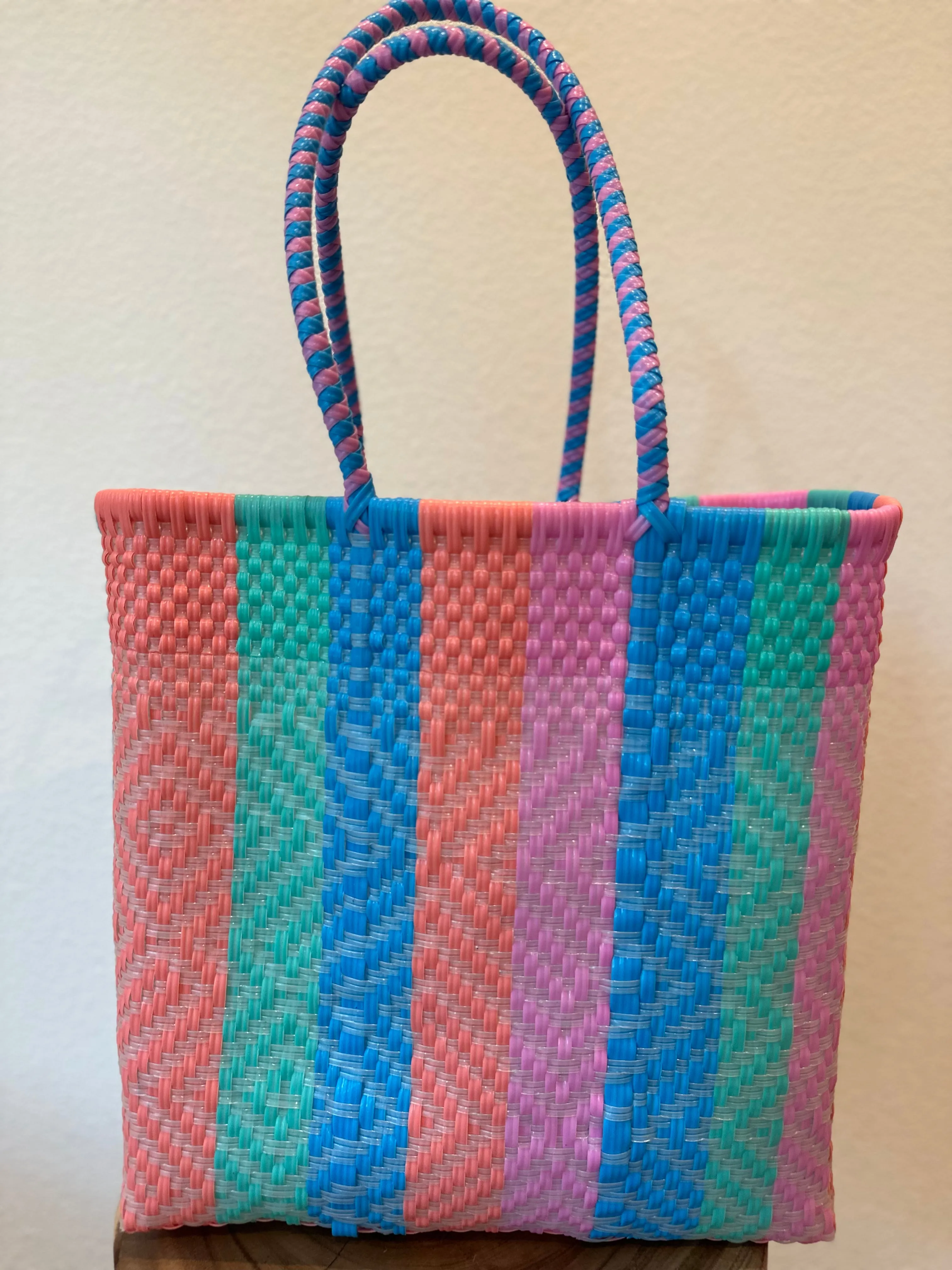 Multicolor Woven Tote