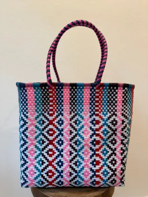 Multicolor Woven Tote