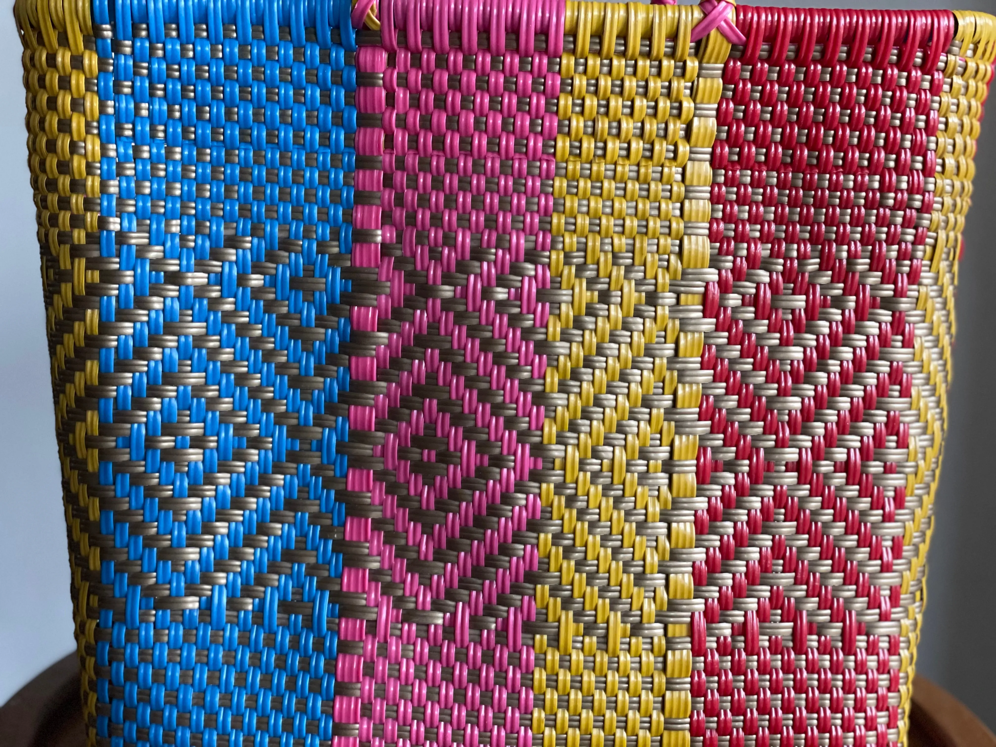 Multicolor Woven Tote