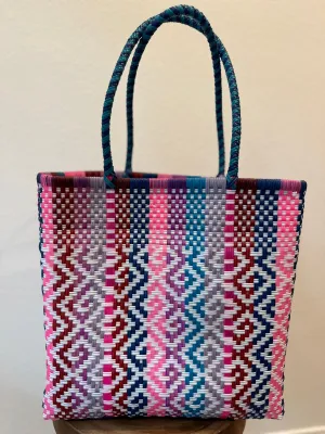 Multicolor Woven Tote