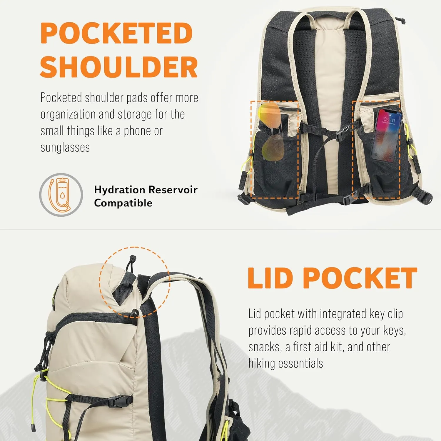Mystery Ranch Gallagator 10 Travel Bag to Hiking Backpack Daypack, Hummus Dobby, L/XL