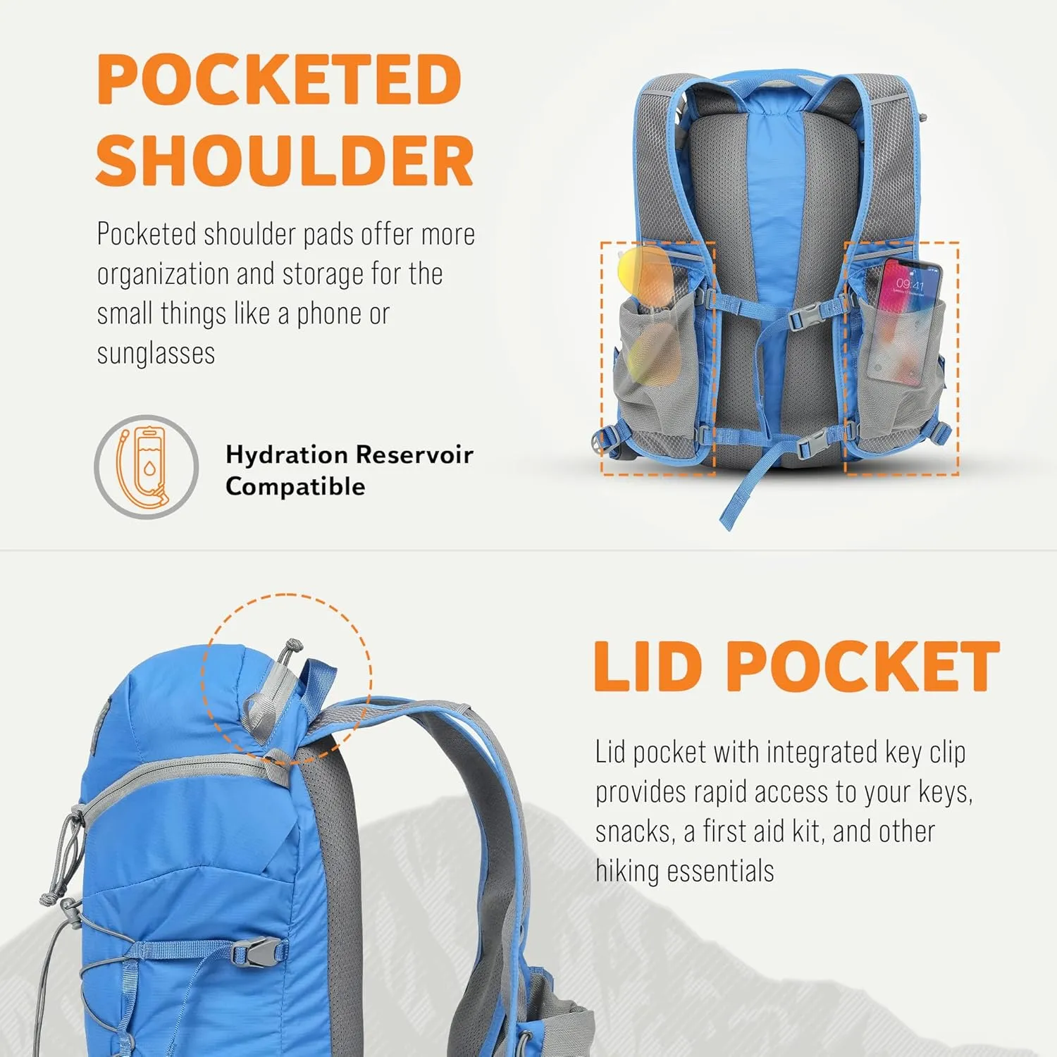 Mystery Ranch Gallagator 10 Travel Bag to Hiking Backpack Daypack, Pacific, L/XL