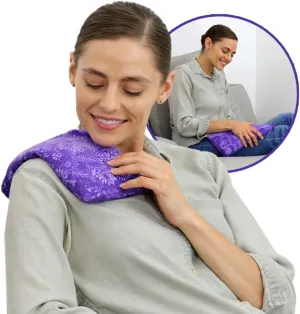 Nature Creation Reusable Microwave Heat Pad - Microwave Heating Pad for Neck and Shoulders, Cold Compress & Hot Pack, Heat Pack Warming Pad, Microwavable Heating Pads for Cramps, Purple Flowers 1 pack