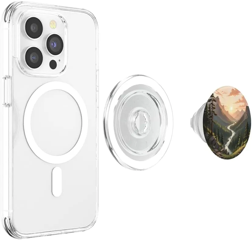 Nature Mountain Forest Wilderness Hiking Pine Tree PopSockets PopGrip for MagSafe