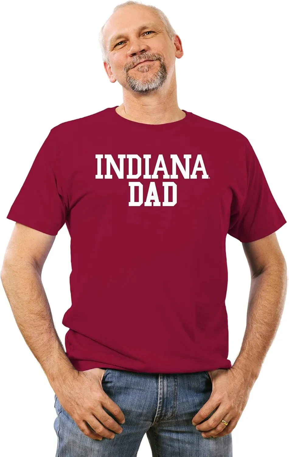 NCAA Basic Block Dad, Team Color T Shirt, College, University