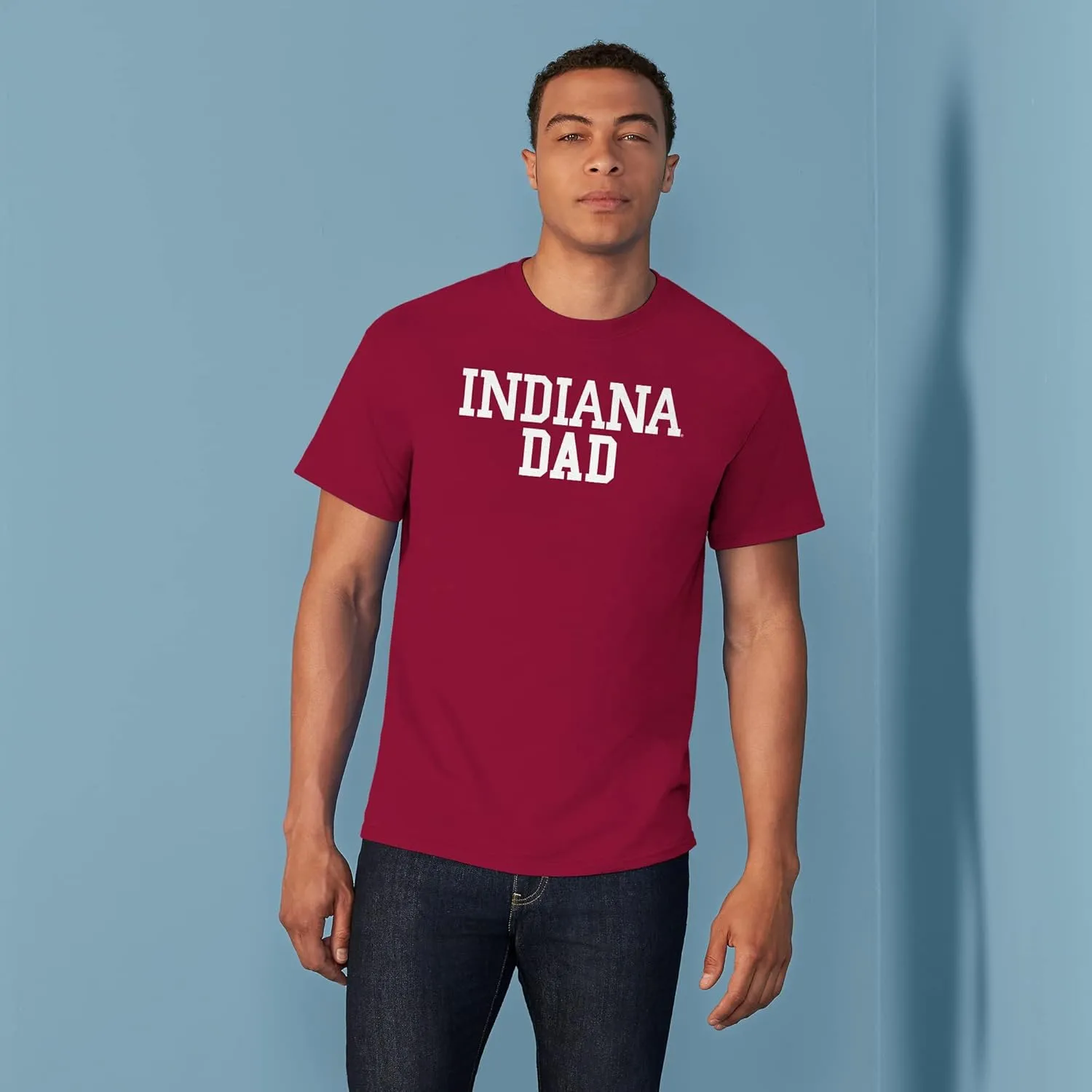 NCAA Basic Block Dad, Team Color T Shirt, College, University