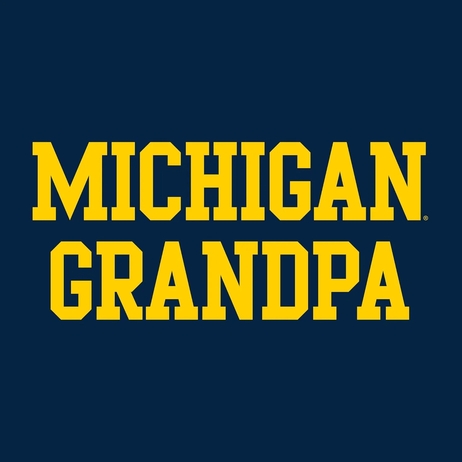 NCAA Basic Block Grandpa, Team Color T Shirt, College, University