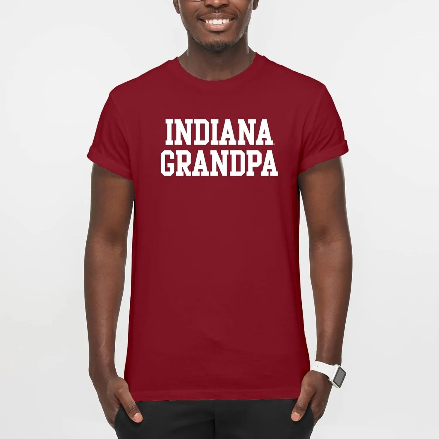 NCAA Basic Block Grandpa, Team Color T Shirt, College, University