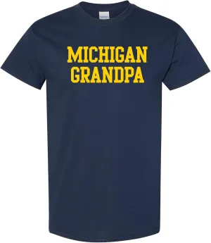 NCAA Basic Block Grandpa, Team Color T Shirt, College, University
