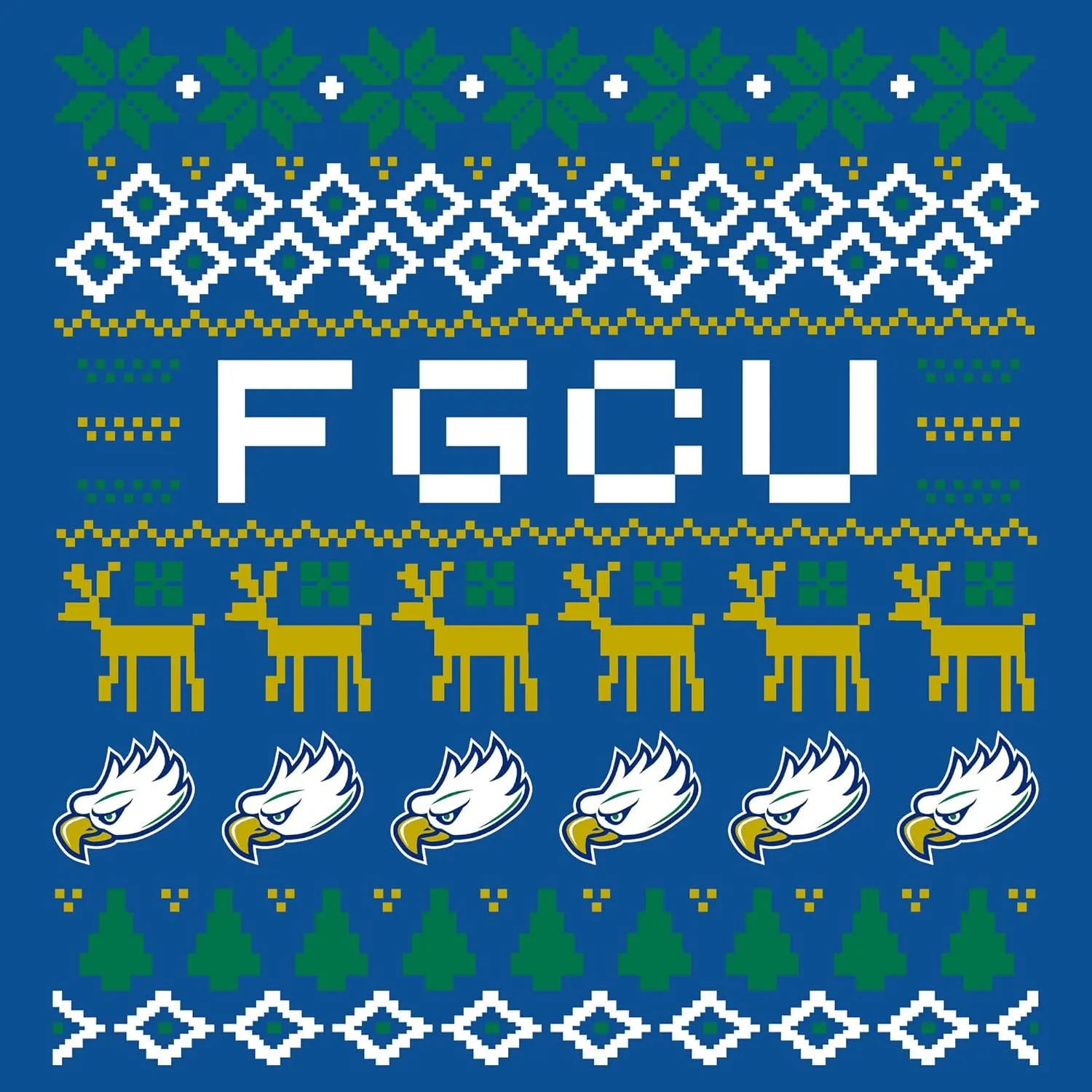 NCAA Holiday Ugly Sweater, Team Color Crewneck, College, University