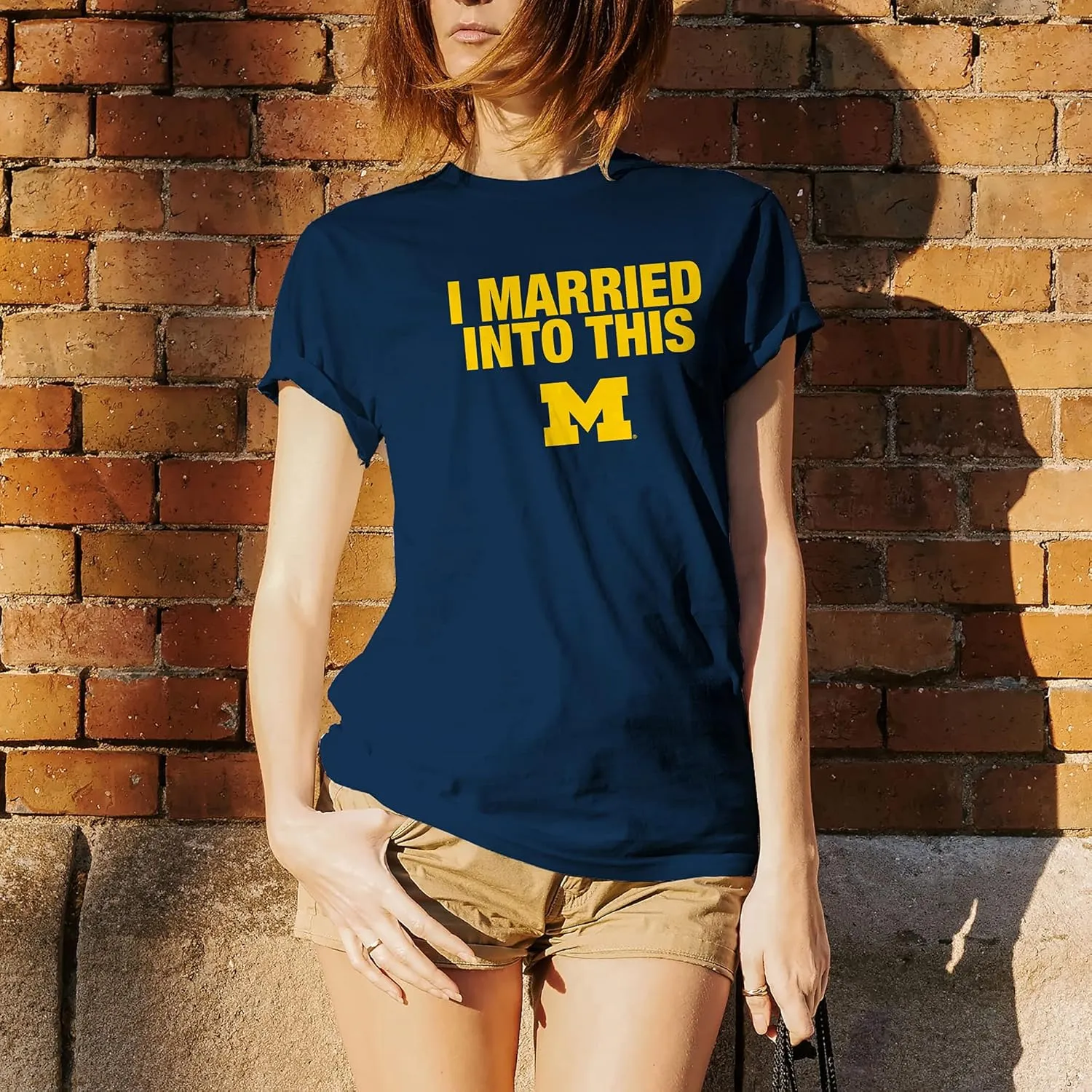 NCAA I Married Into This, Team Color T Shirt, College, University