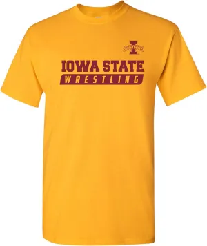 NCAA Wrestling Slant, Team Color T Shirt, College, University