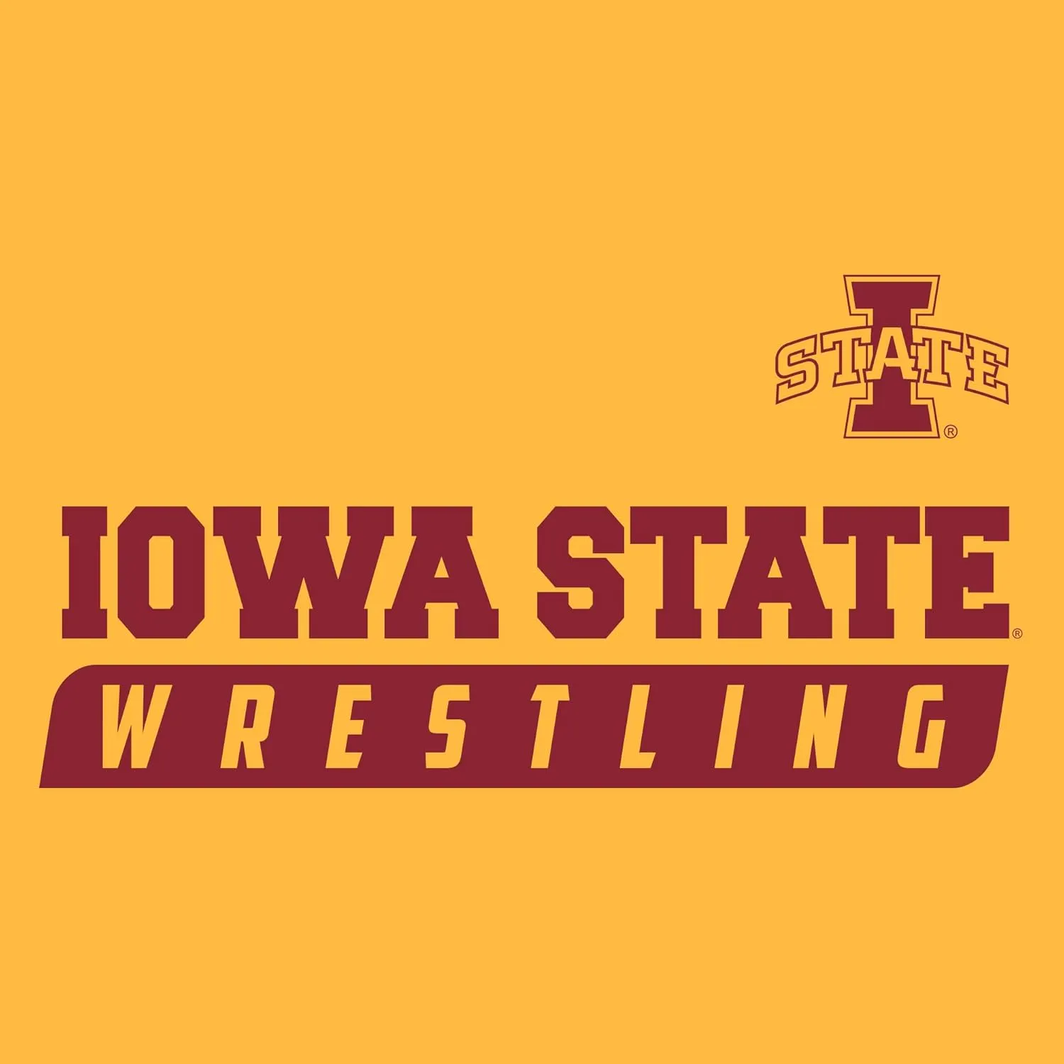 NCAA Wrestling Slant, Team Color T Shirt, College, University