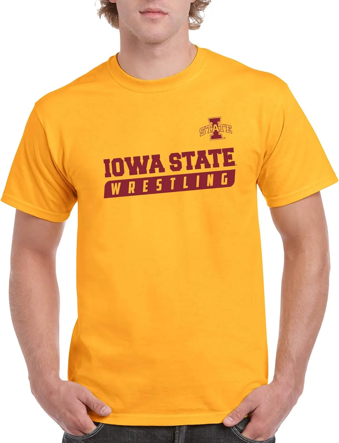 NCAA Wrestling Slant, Team Color T Shirt, College, University