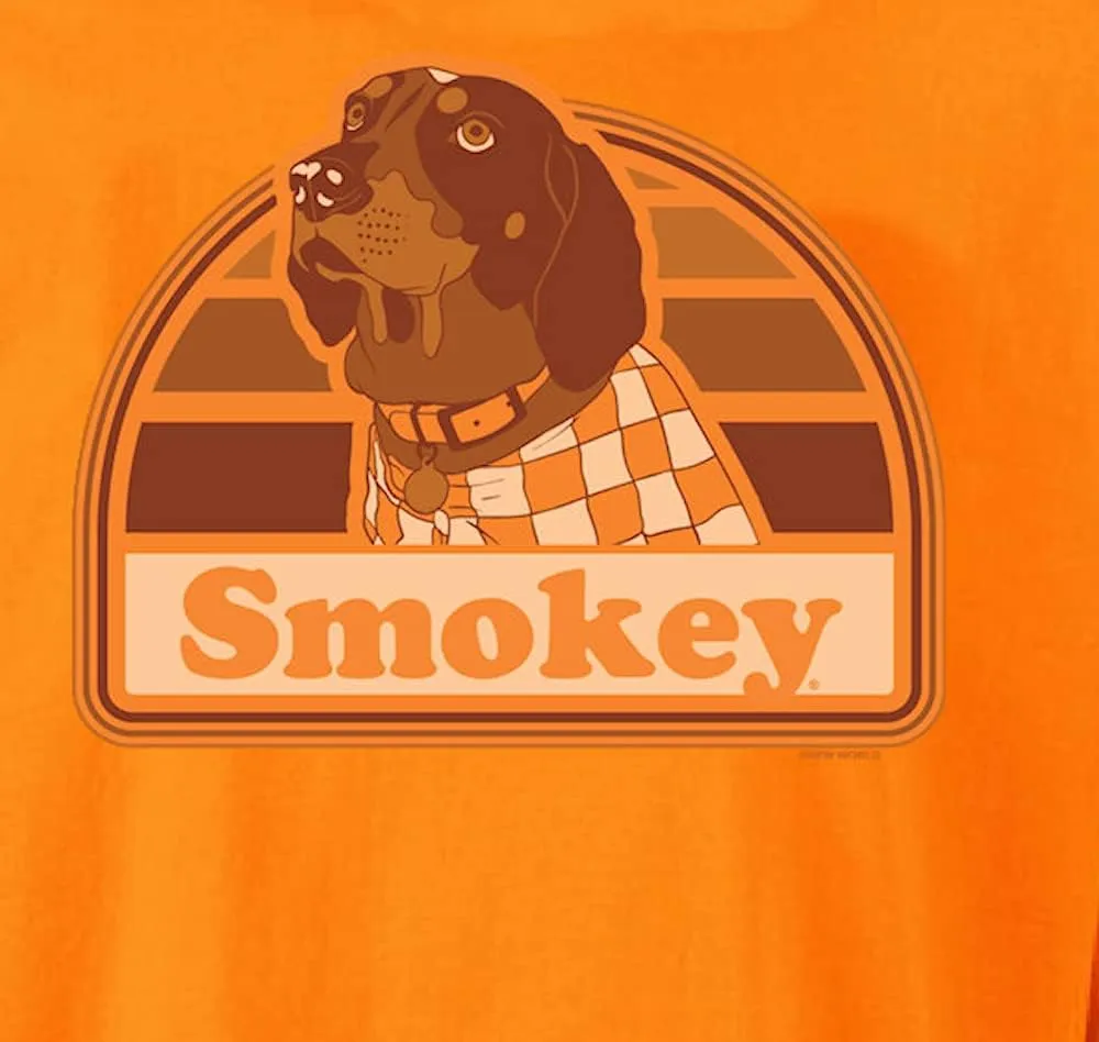 New World Graphics Tennessee Vols Men's Orange 2 Sided Smokey Portrait Long Sleeve T Shirt