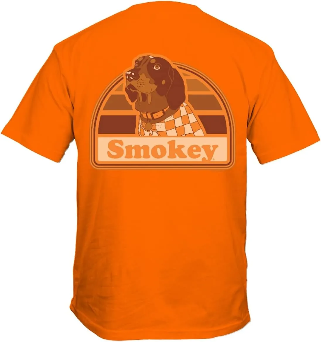 New World Graphics Tennessee Vols Men's Orange 2 Sided Smokey Portrait Short Sleeve T Shirt