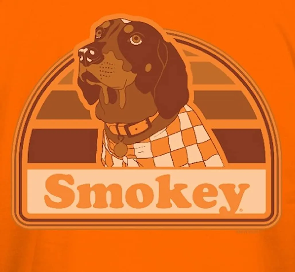 New World Graphics Tennessee Vols Men's Orange 2 Sided Smokey Portrait Short Sleeve T Shirt