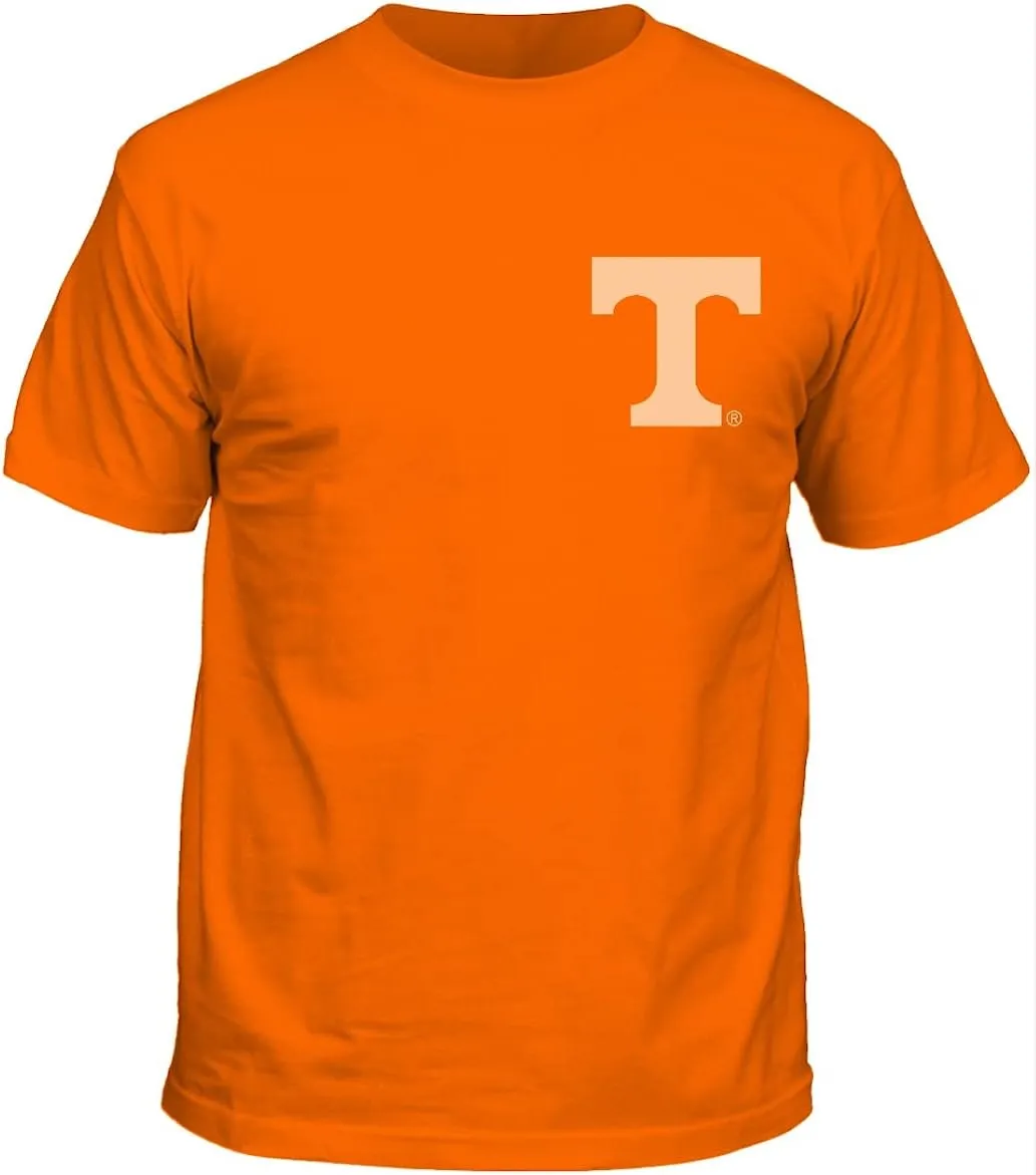 New World Graphics Tennessee Vols Men's Orange 2 Sided Smokey Portrait Short Sleeve T Shirt