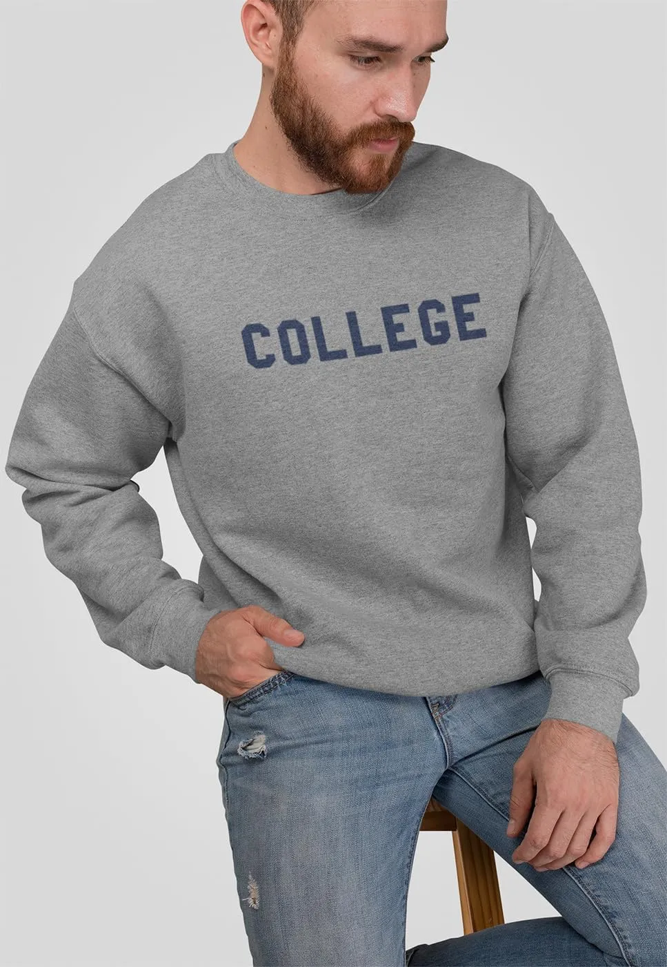 New York Fashion Police College Sweatshirt - Belushi Bluto Tribute 70s Comedy Crewneck - Men's Grey Large