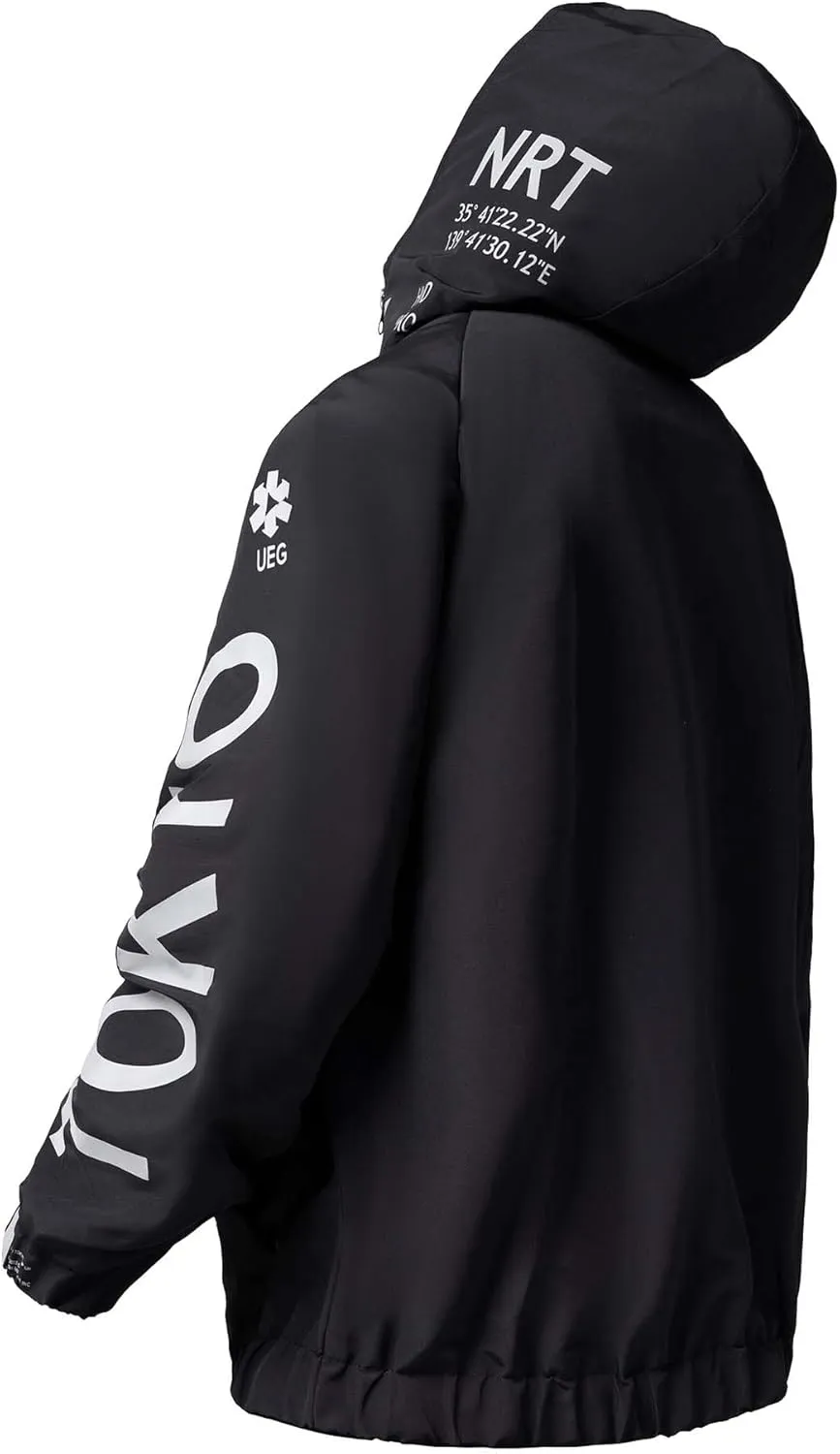 Niepce Inc Japanese Streetwear Zip Up Windbreaker Jackets for Men