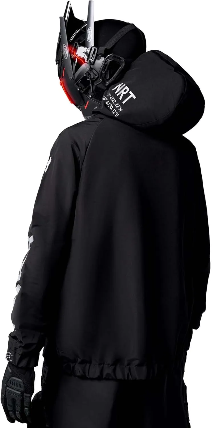 Niepce Inc Japanese Streetwear Zip Up Windbreaker Jackets for Men