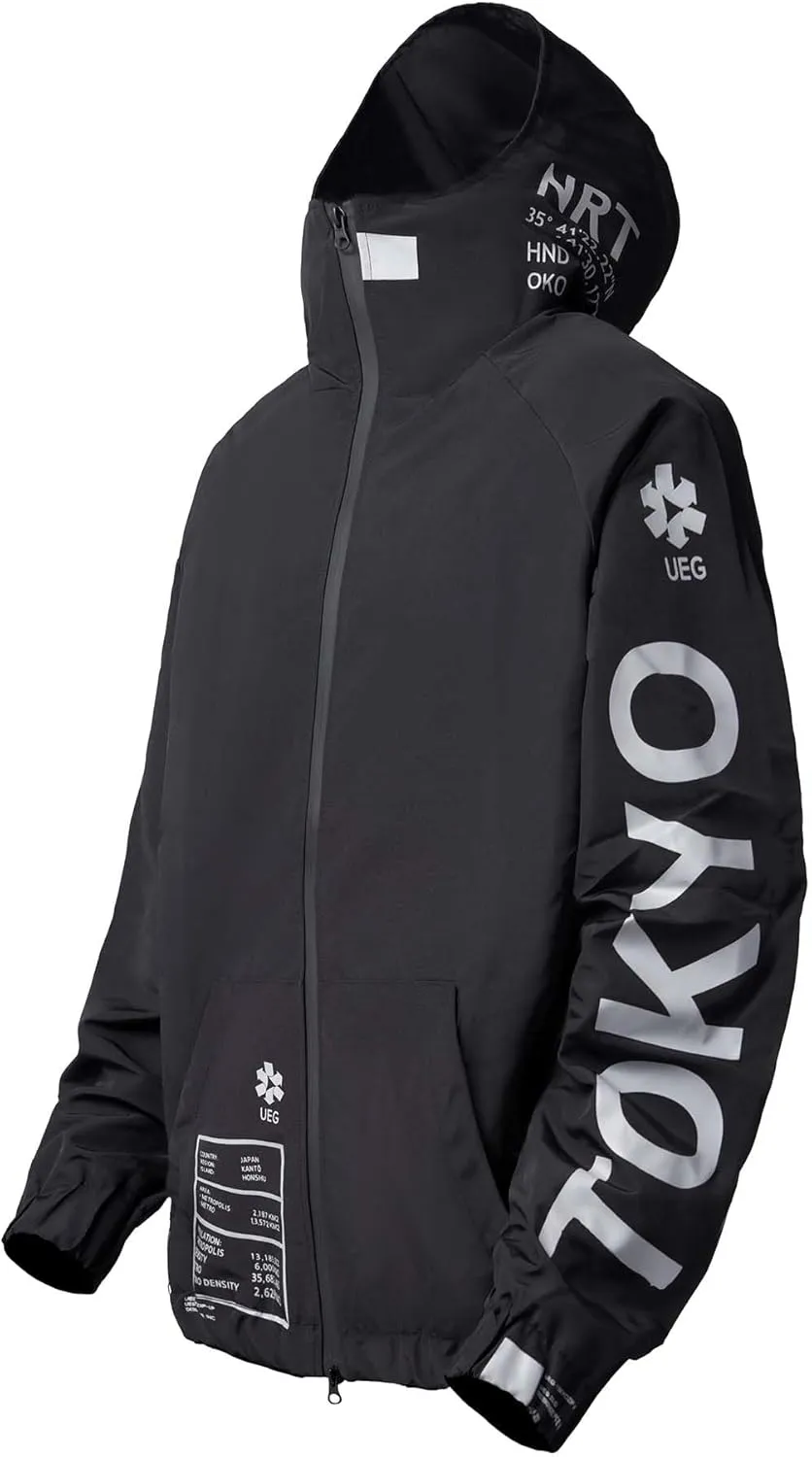 Niepce Inc Japanese Streetwear Zip Up Windbreaker Jackets for Men