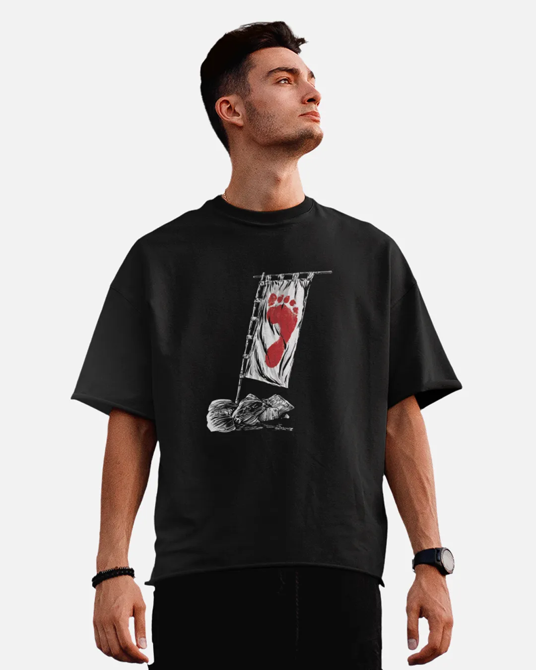 Ninja Turtles Shredder Foot Clan Oversized 100% Cotton Tshirt