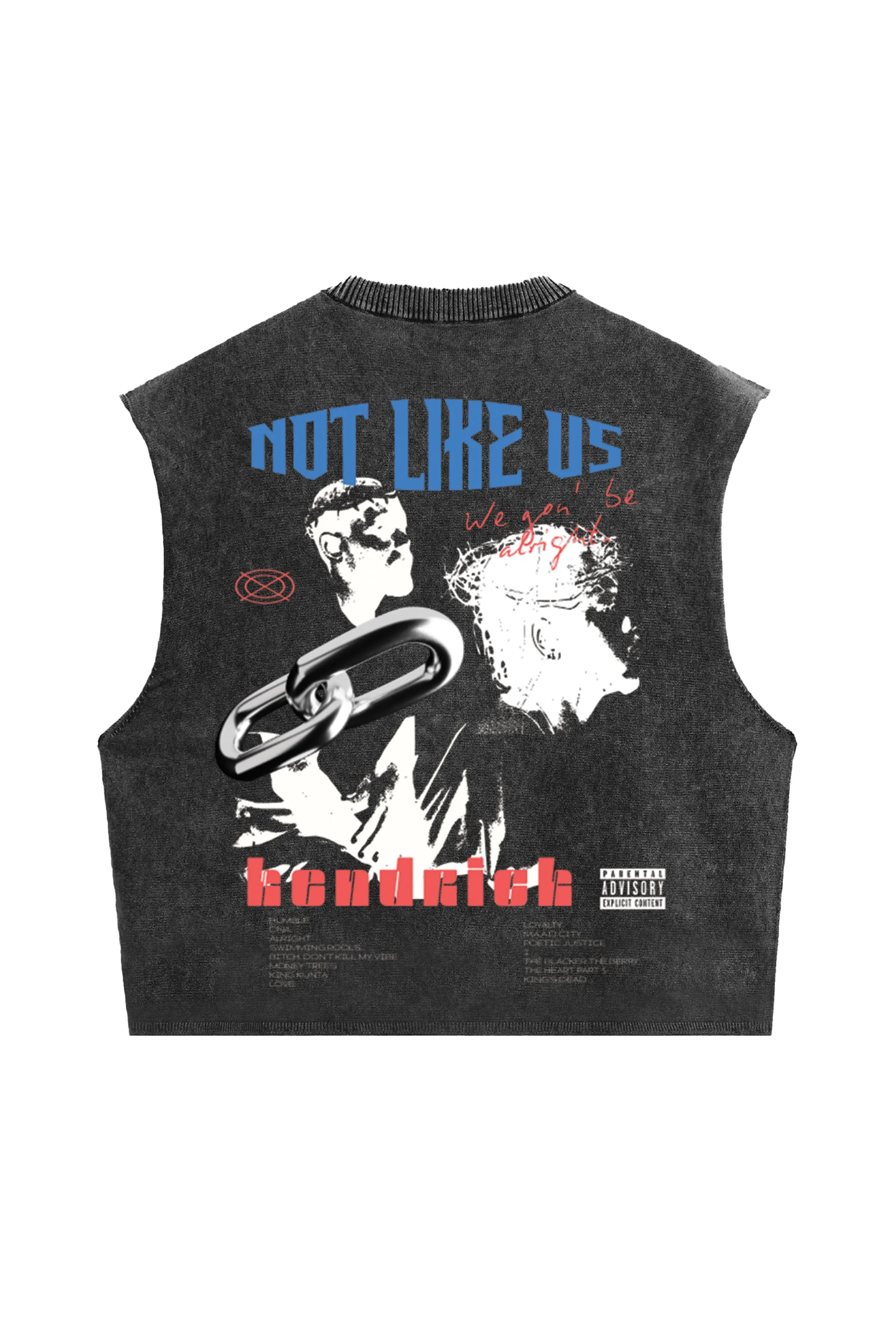 Not Like Us Designed Oversized Vest