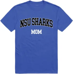 NSU Nova Southeastern University Sharks Mom Tee T-Shirt - Royal, Small