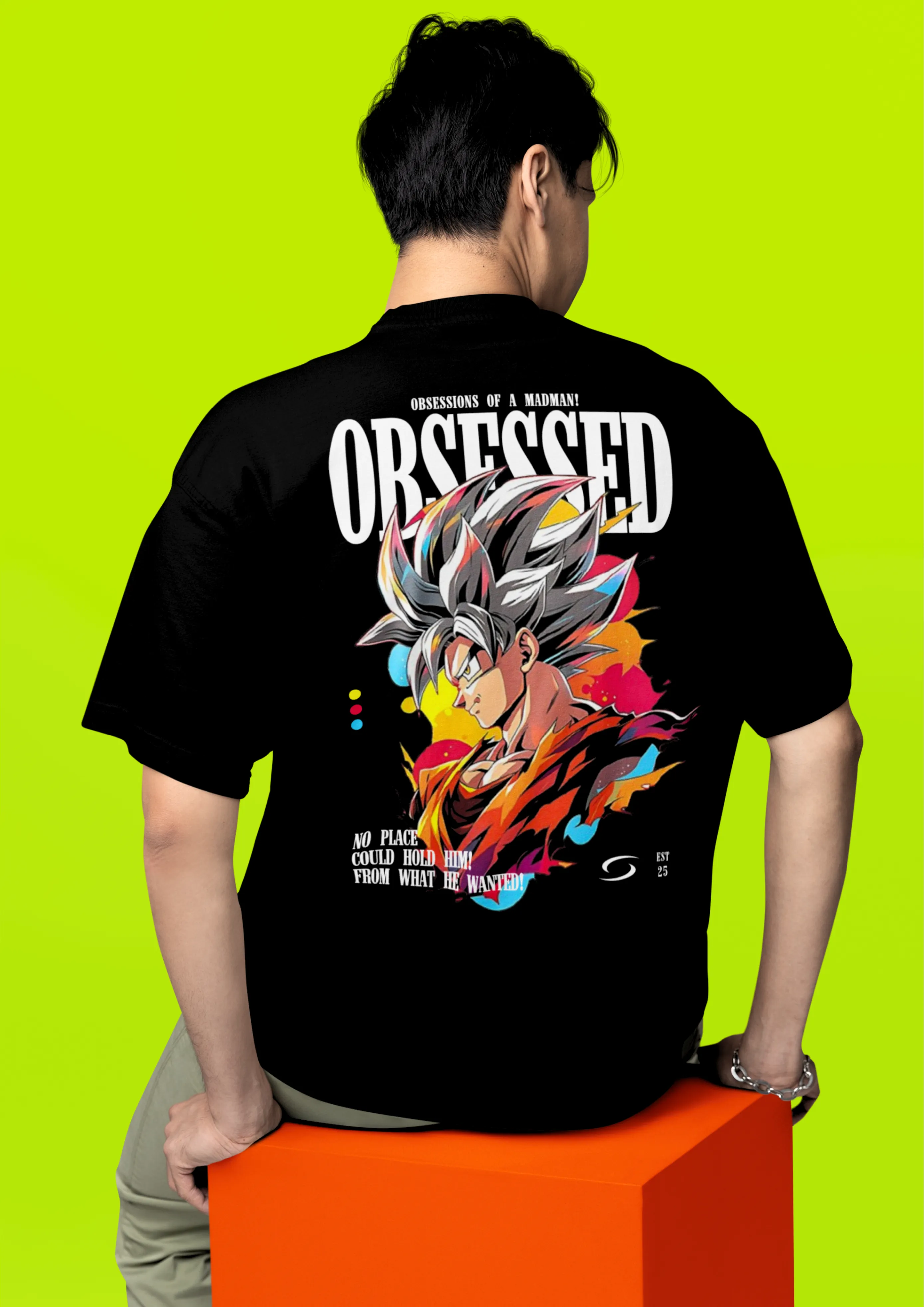 Obsessed Oversized Anime T-Shirt – Bold Graphic Streetwear Design