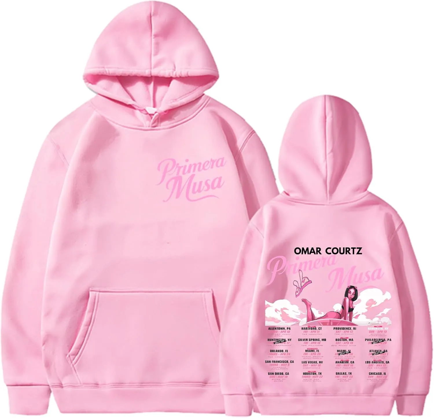 Omar hoodie Courtz，Primera merch Musa Tour 2025 Hoodies Women Men Fashion Streetwear Sweatshirts Pullover