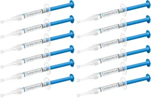 Opalescence 20% Teeth Whitening Refill Kit (6 Packs / 12 Syringes) Carbamide Peroxide. Made by Ultradent, Unflavored. Tooth Whitening Refill Syringes - B-5402-6