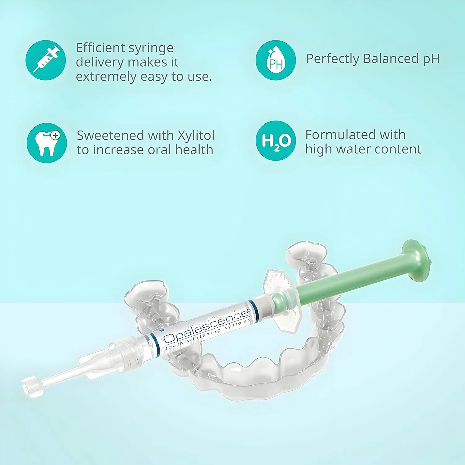 Opalescence 35% Gel Syringes Teeth Whitening - Refill Kit (4 Packs / 8 Count) Carbamide Peroxide. Made by Ultradent, in Cool Mint Flavor. Tooth Whitening Refill Syringes 5197-4