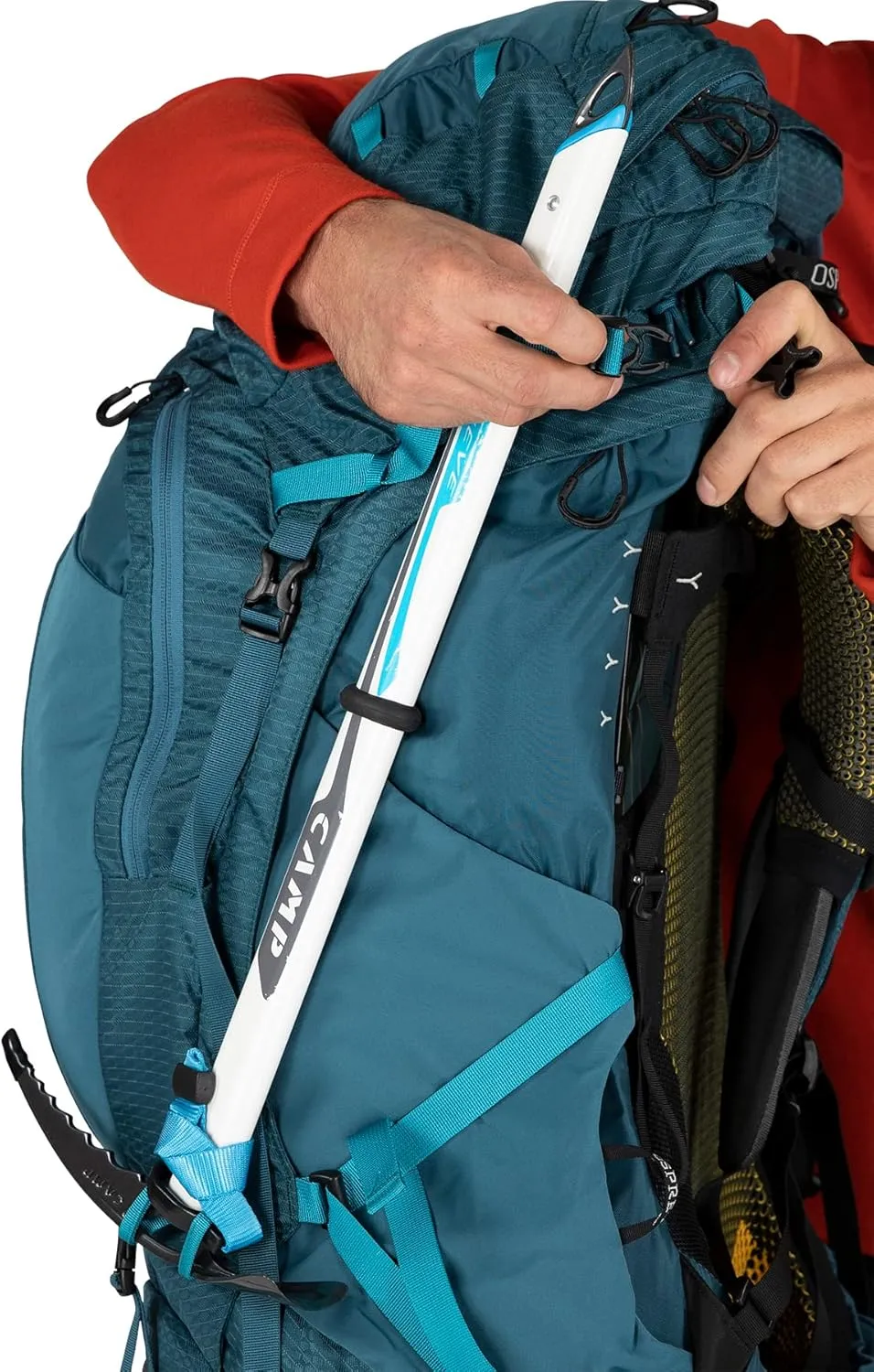 Osprey Atmos AG 65L Men's Backpacking Backpack, Venturi Blue, L/XL