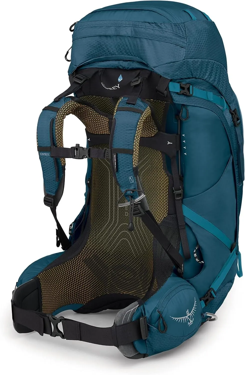 Osprey Atmos AG 65L Men's Backpacking Backpack, Venturi Blue, L/XL