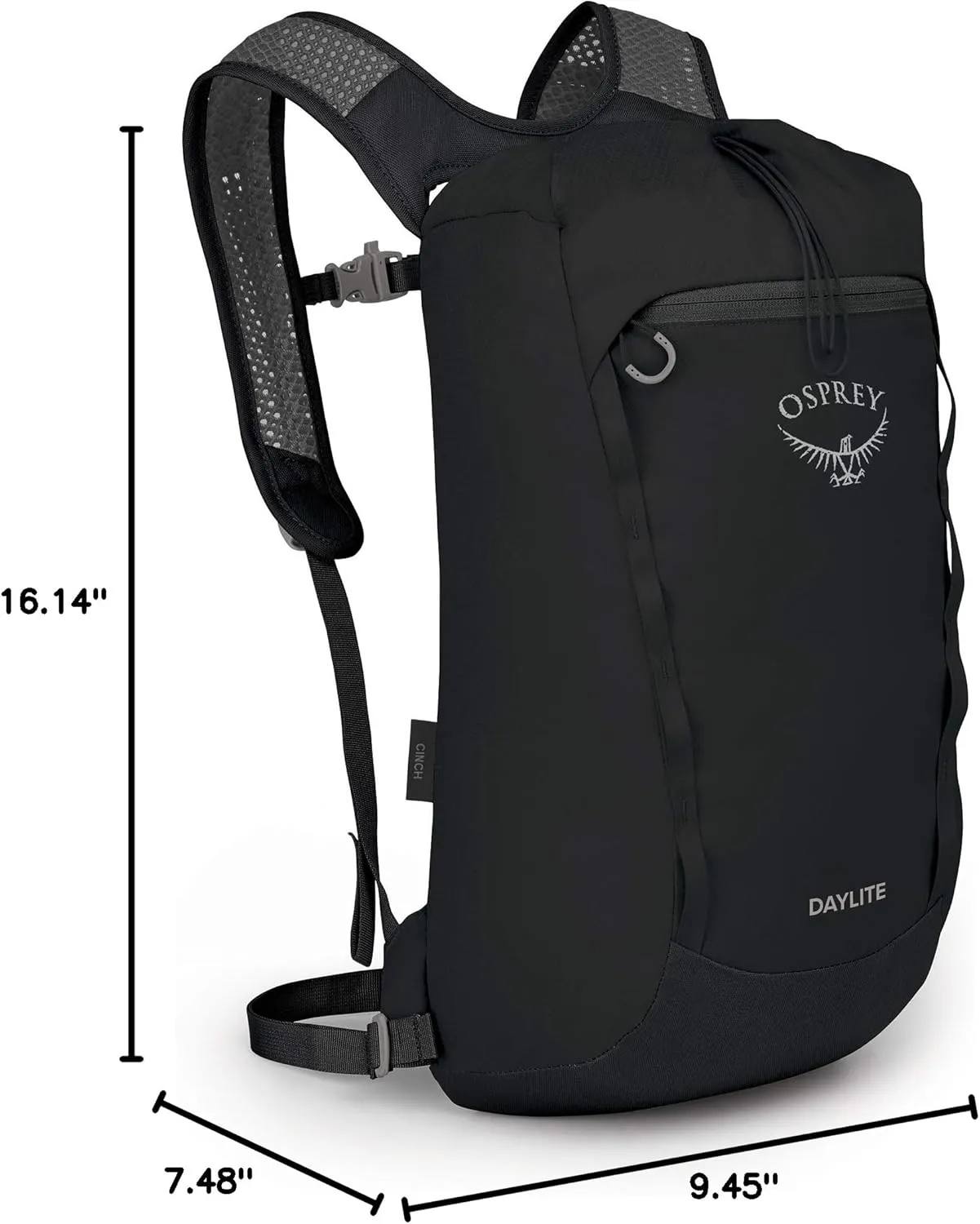 Osprey Daylite Cinch Backpack, Black