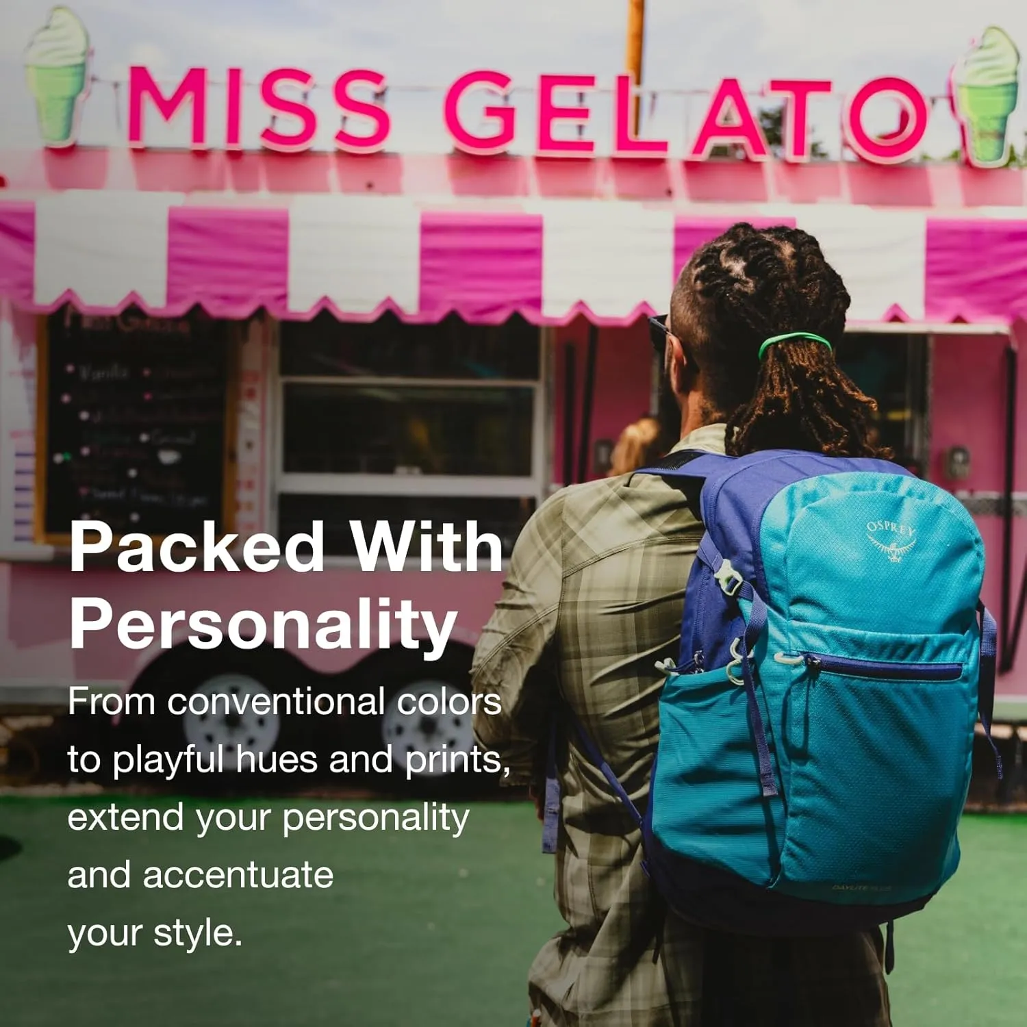Osprey Daylite Plus Commuter Backpack, Blue Spikemoss/Alkaline