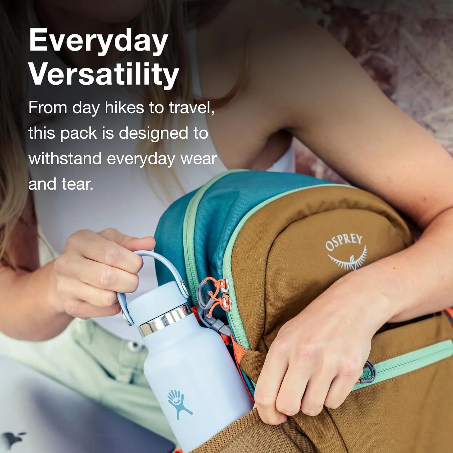 Osprey Daylite Plus Earth Commuter Backpack, Histosol Brown/Cascade Blue