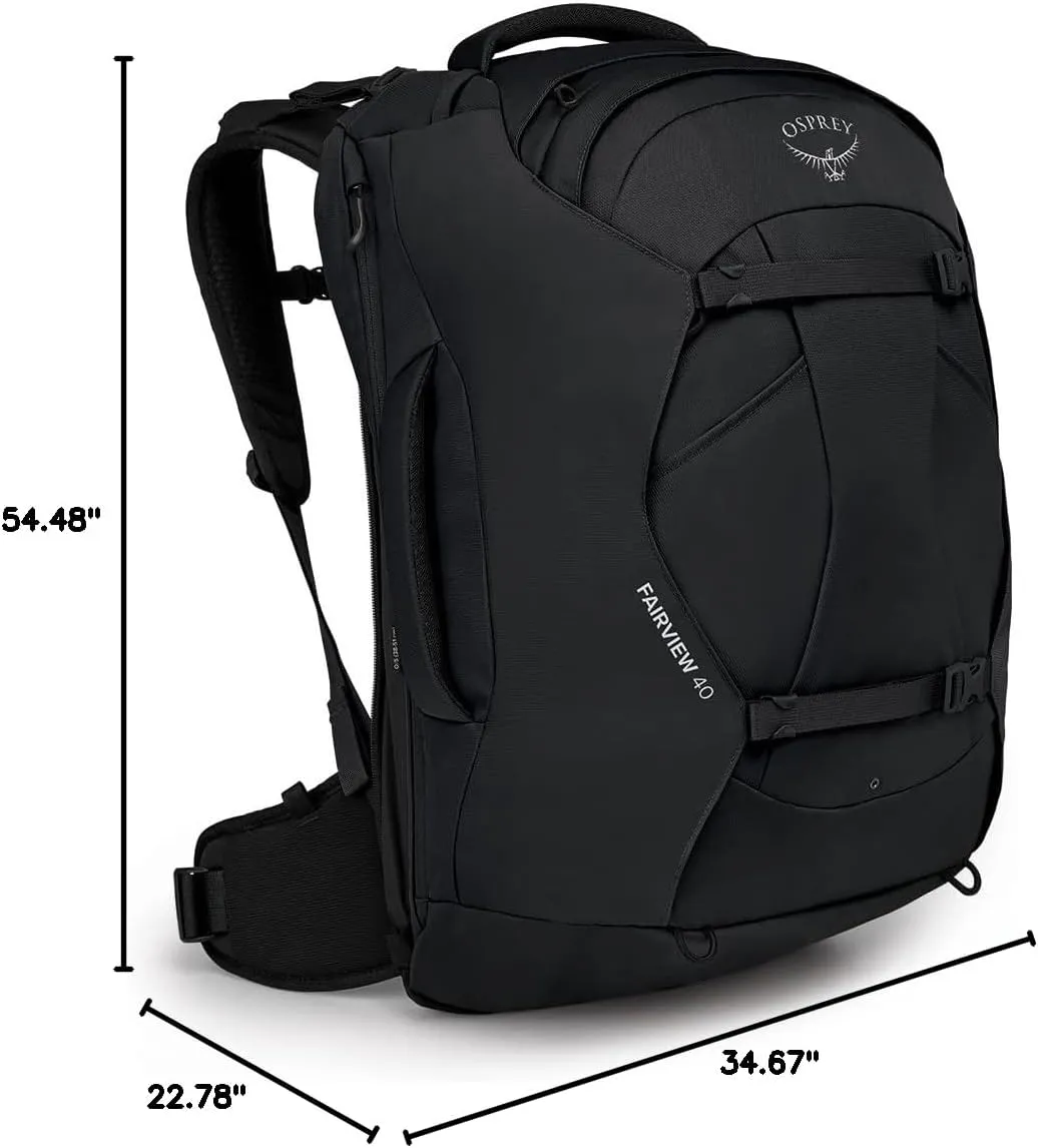 Osprey Fairview 40L Women's Travel Backpack, Black