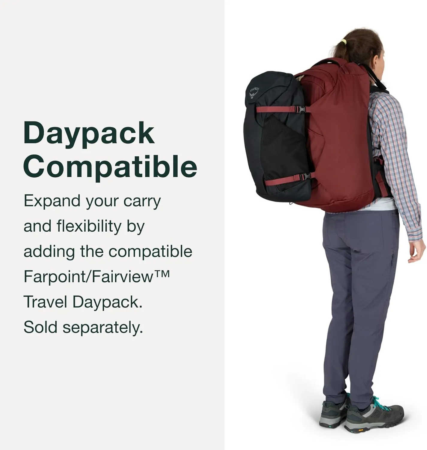 Osprey Fairview 40L Women's Travel Backpack, Black