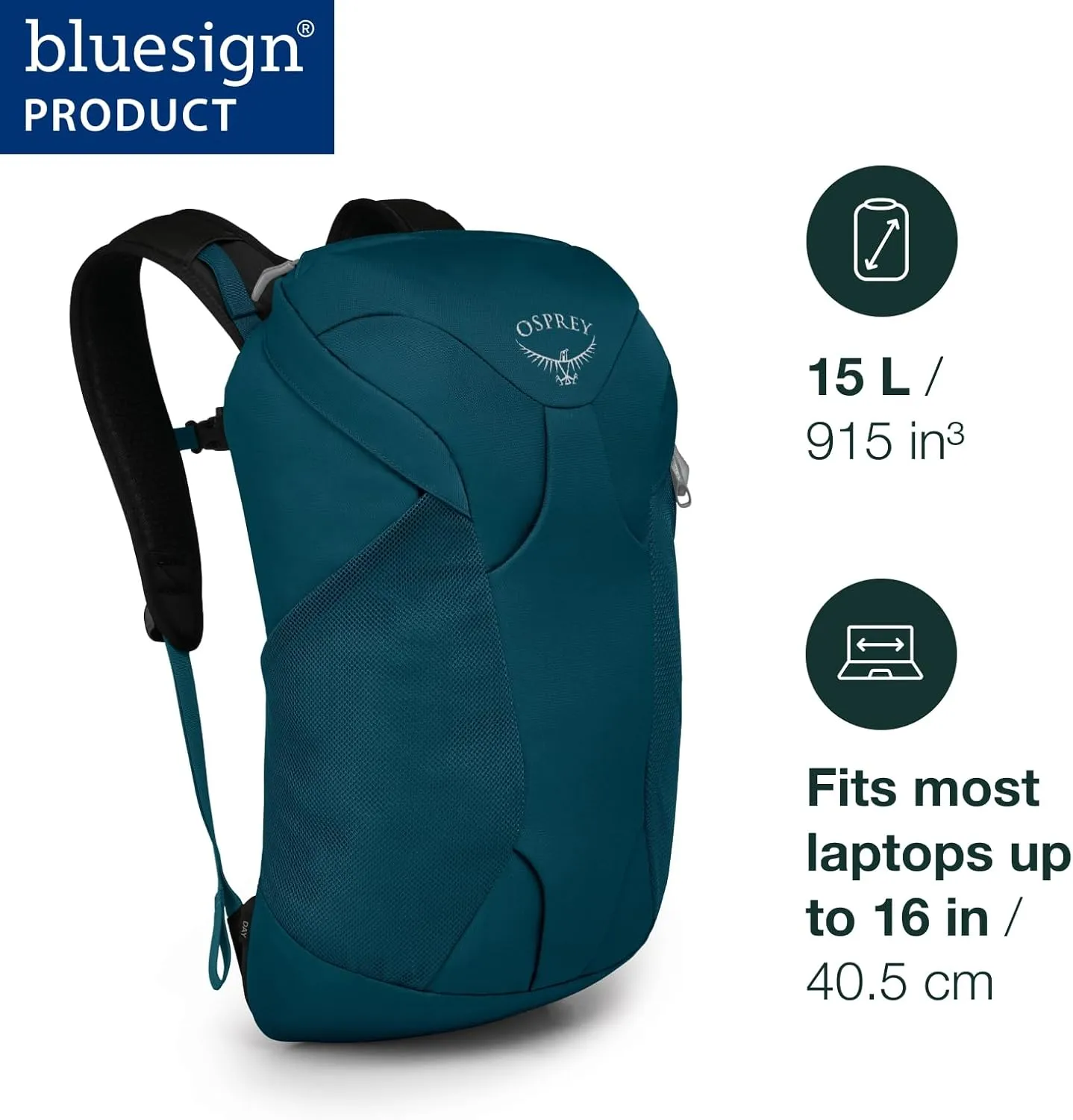 Osprey Farpoint Fairview Unisex Travel Daypack, Muted Space Blue