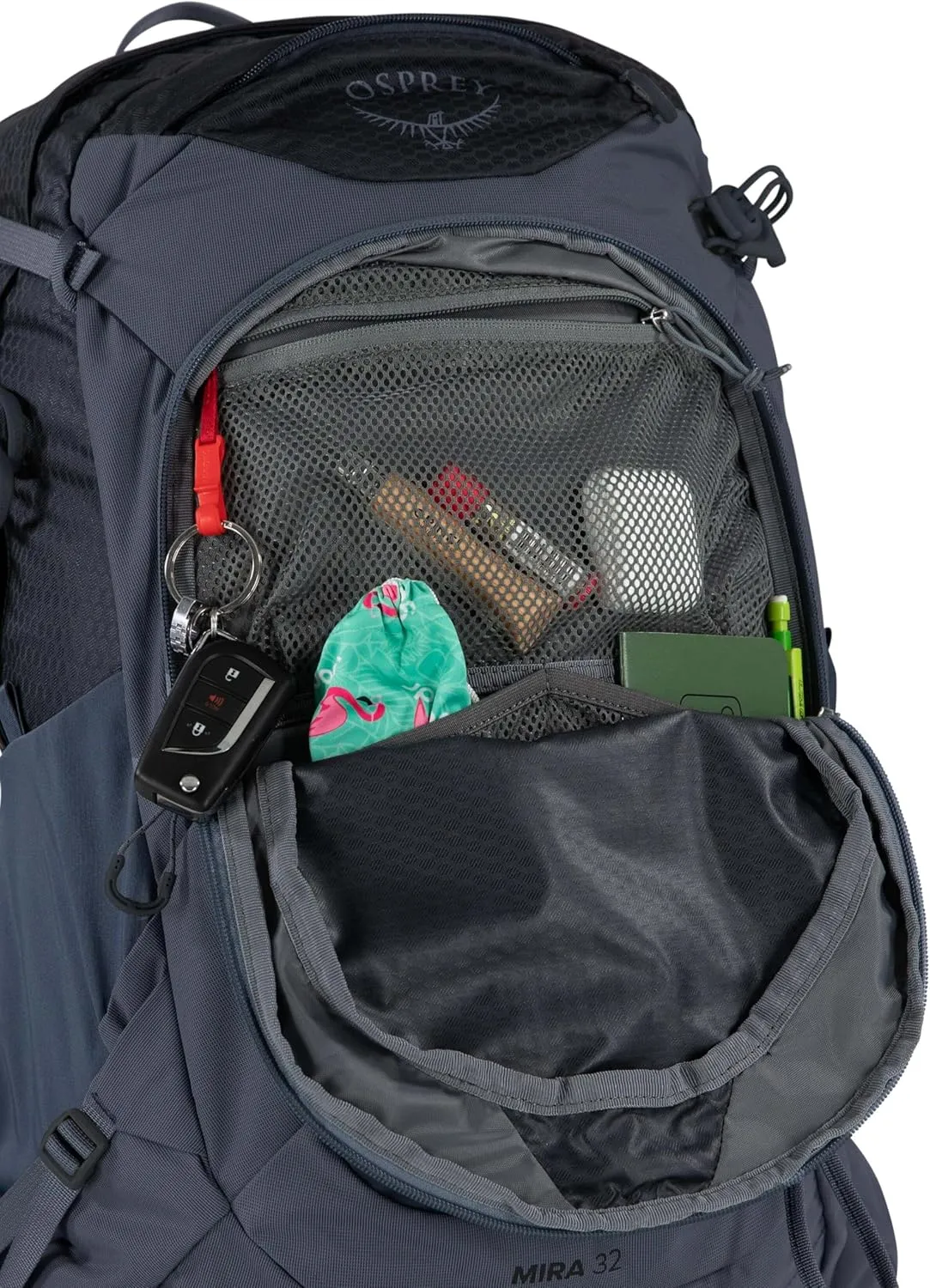 Osprey Mira 32L Women's Hiking Backpack with Hydraulics Reservoir, Succulent Green
