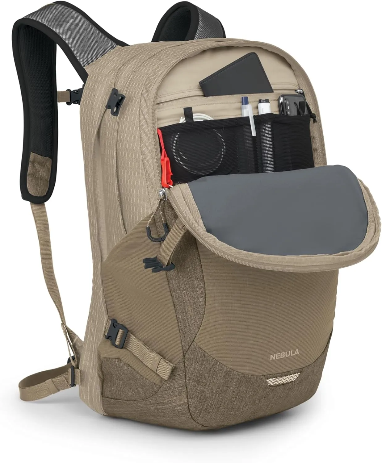 Osprey Nebula Commuter Backpack, Alpaca Tan/Latte Brown Heather
