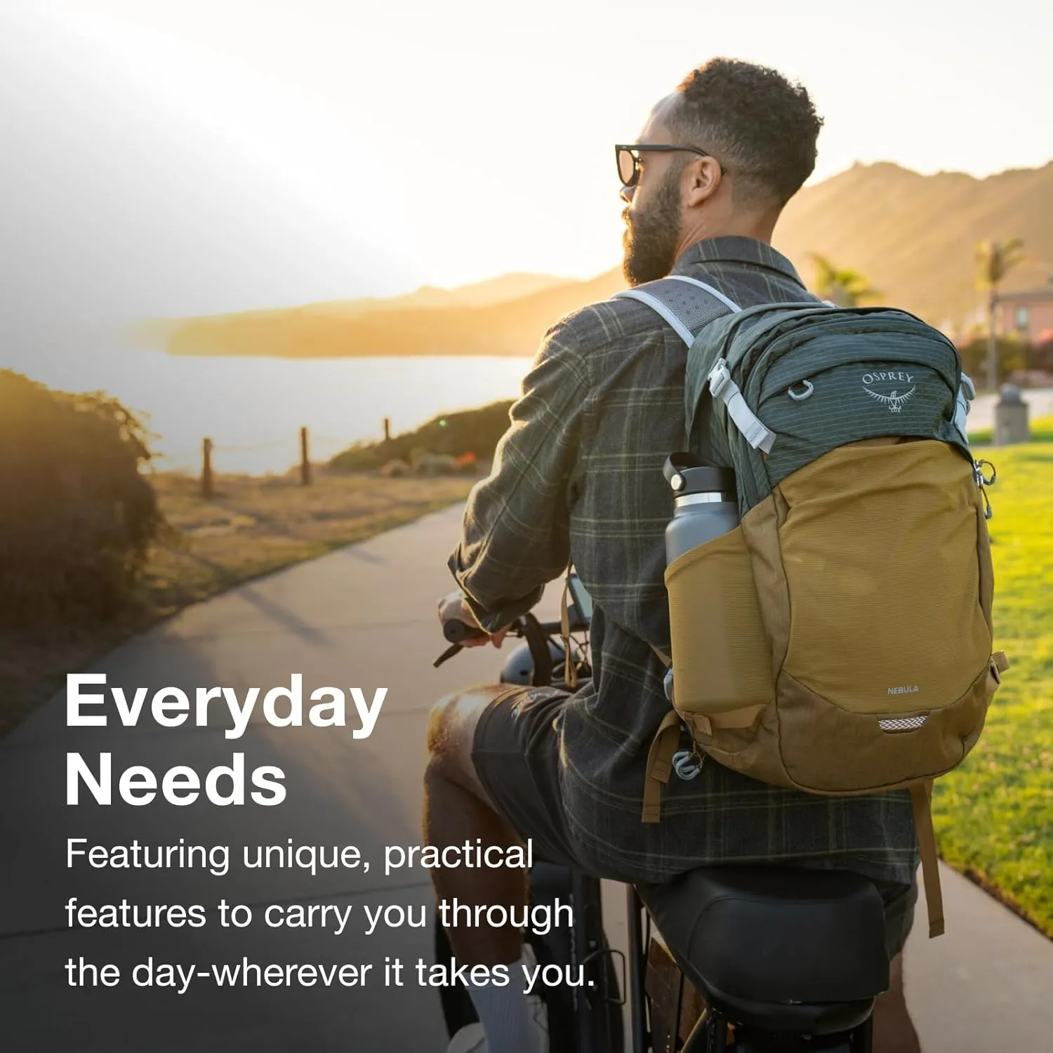Osprey Nebula Commuter Backpack, Alpaca Tan/Latte Brown Heather