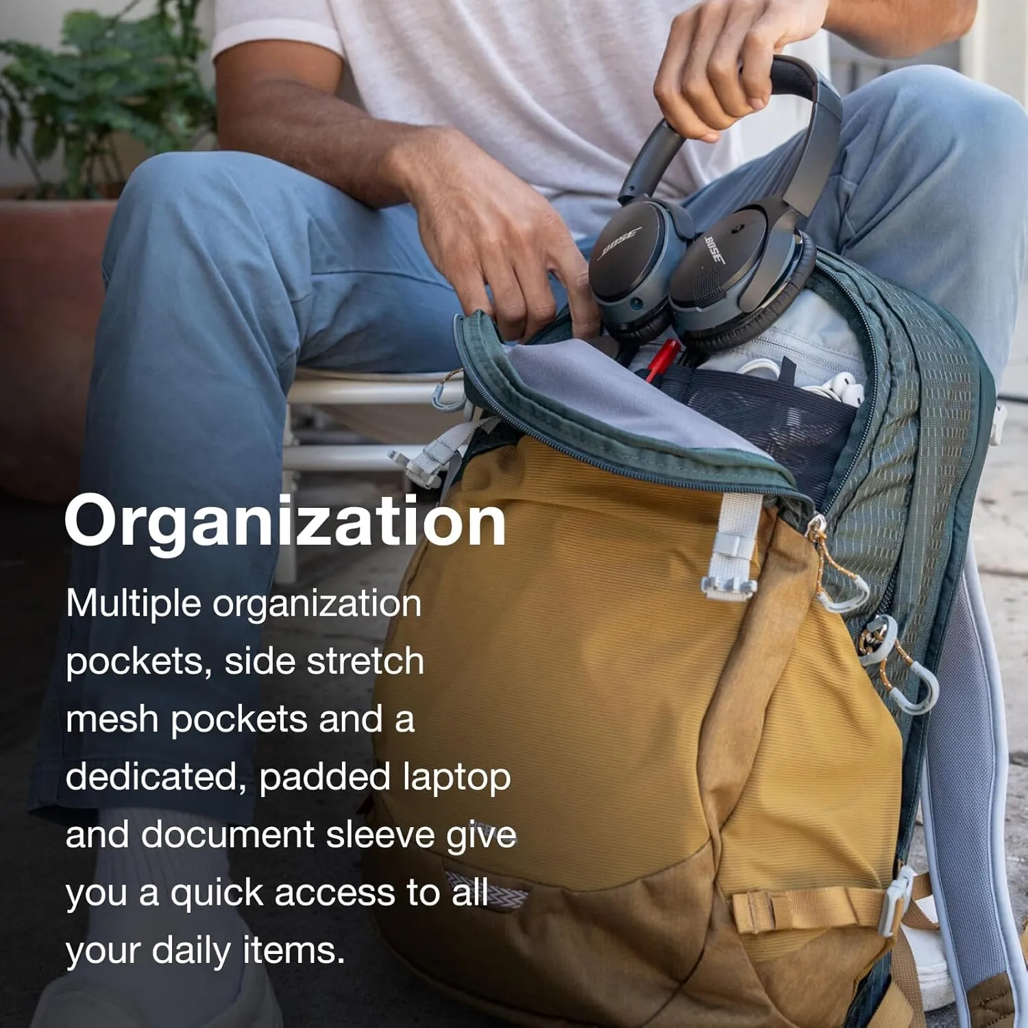 Osprey Nebula Commuter Backpack, Alpaca Tan/Latte Brown Heather