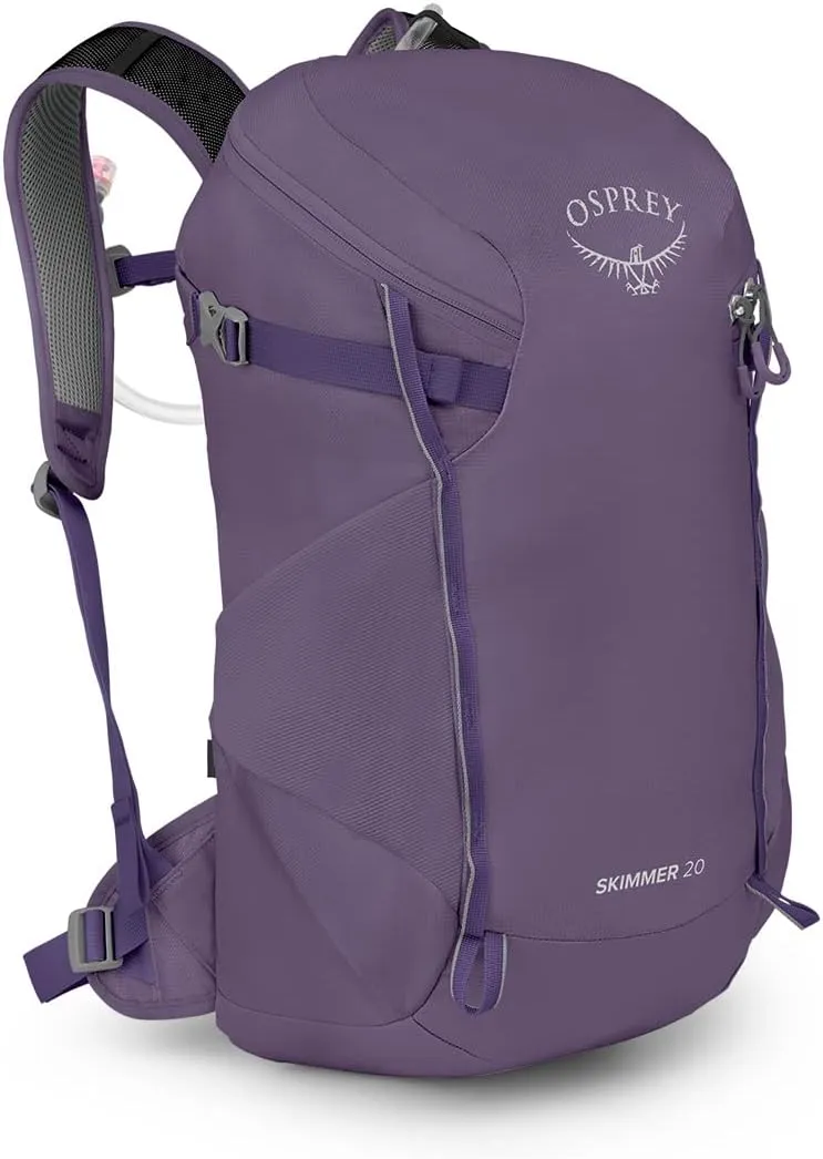Osprey Skimmer 20L Women's Hiking Backpack with Hydraulics Reservoir, Purpurite Purple