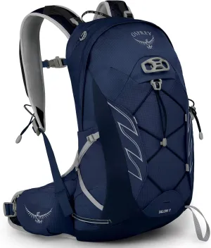 Osprey Talon 11L Men's Hiking Backpack with Hipbelt, Ceramic Blue, S/M