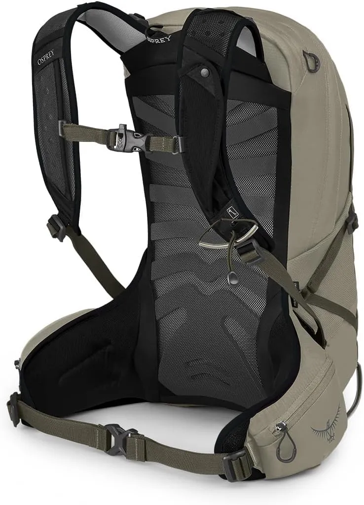 Osprey Talon 11L Men's Hiking Backpack with Hipbelt, Sawdust/Earl Grey, S/M